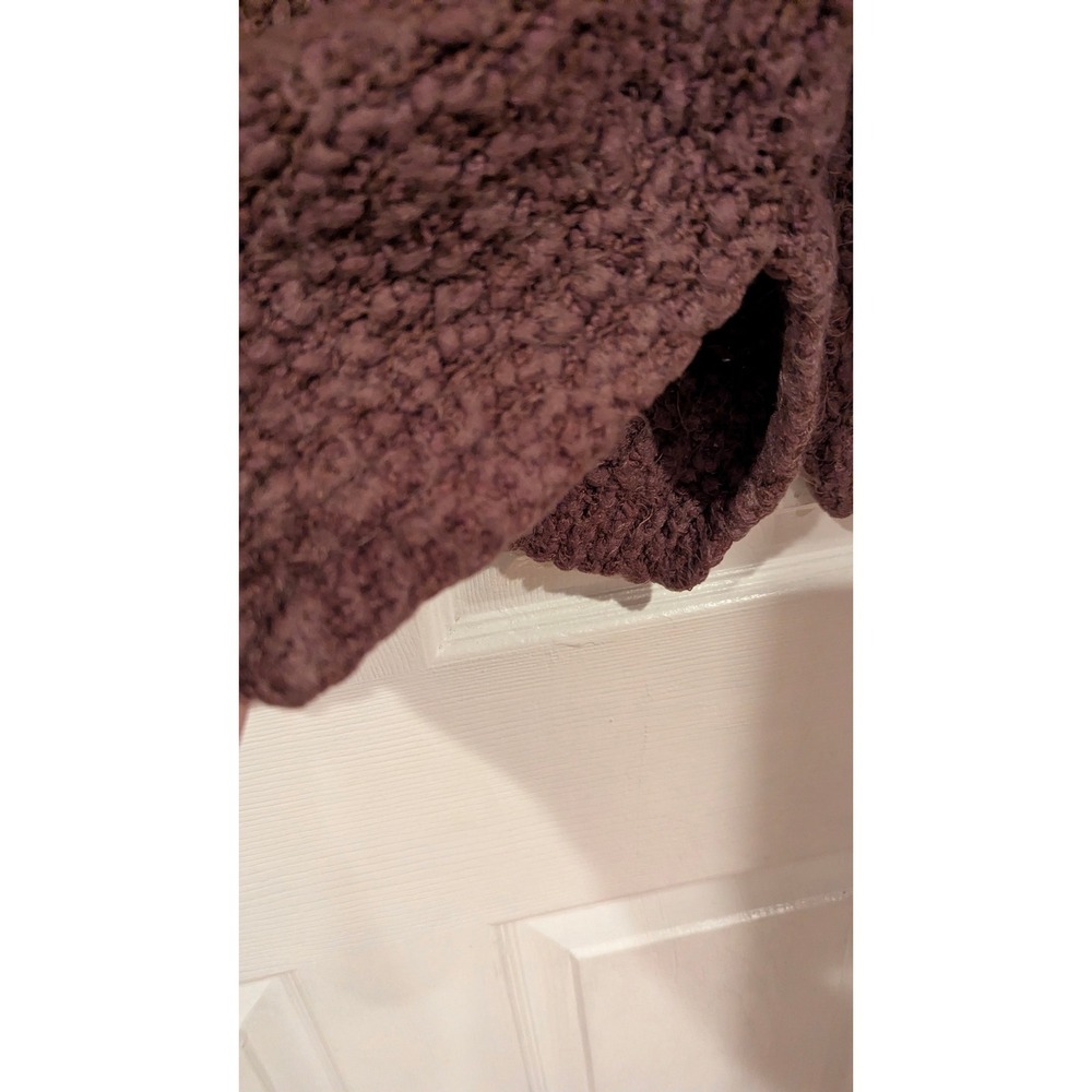 Altar'd State Mauve Popcorn Knit V-Neck‎ Oversized Sweater Slouchy Oversized - Picture 5 of 8